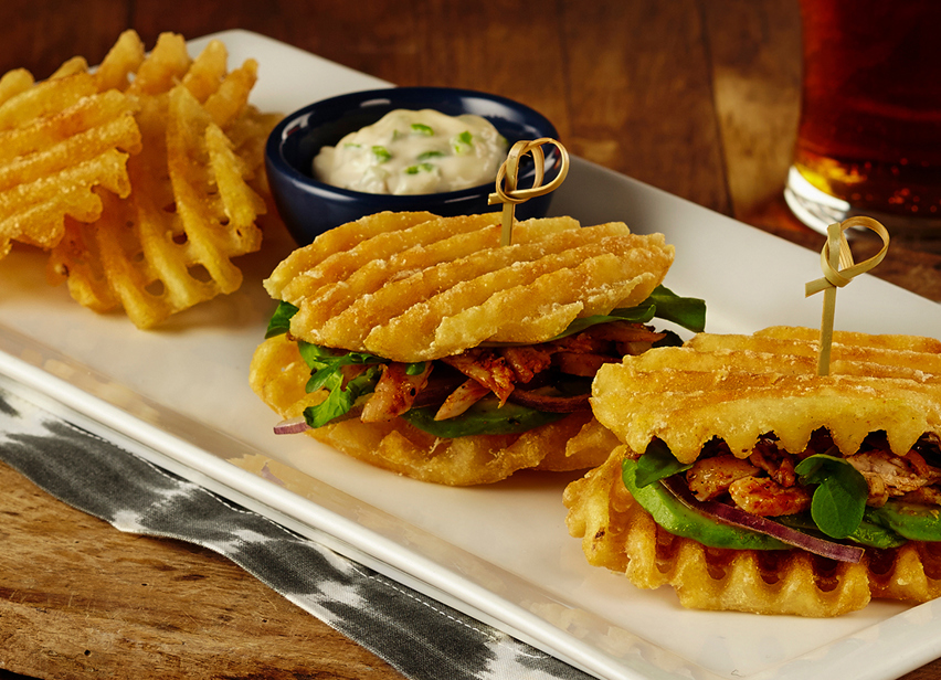 Grilled Chicken and Waffles