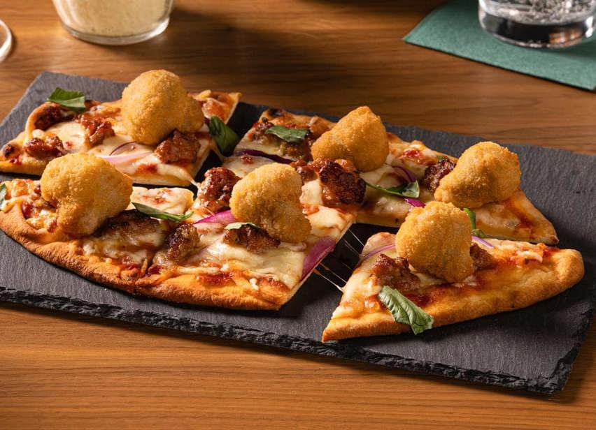 Mushroom and Sausage Flatbread