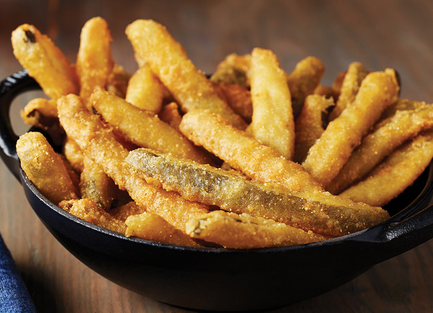 Spicy Pickle Fries with Sauce
