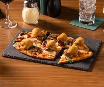 Mushroom and Sausage Flatbread