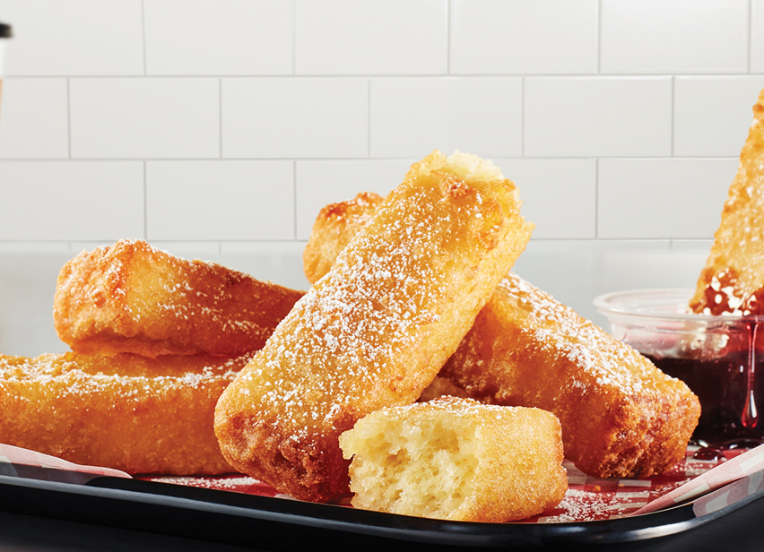 French Toast Sticks with Blueberry Maple Syrup