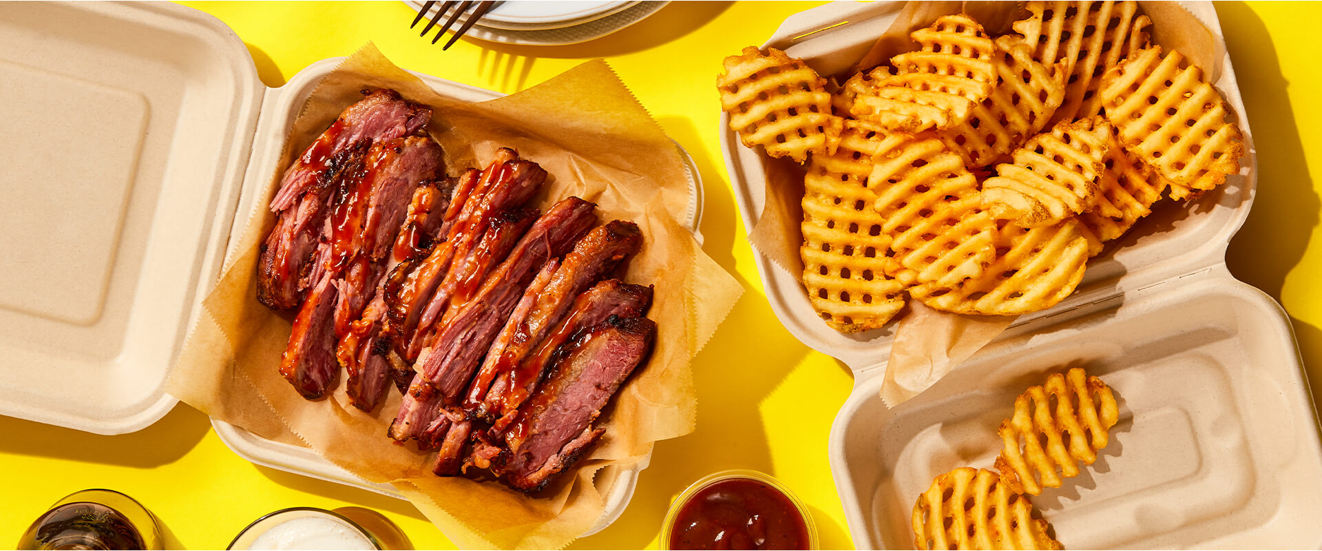BBQ Brisket & SureCrisp Skin-On Waffle Fries