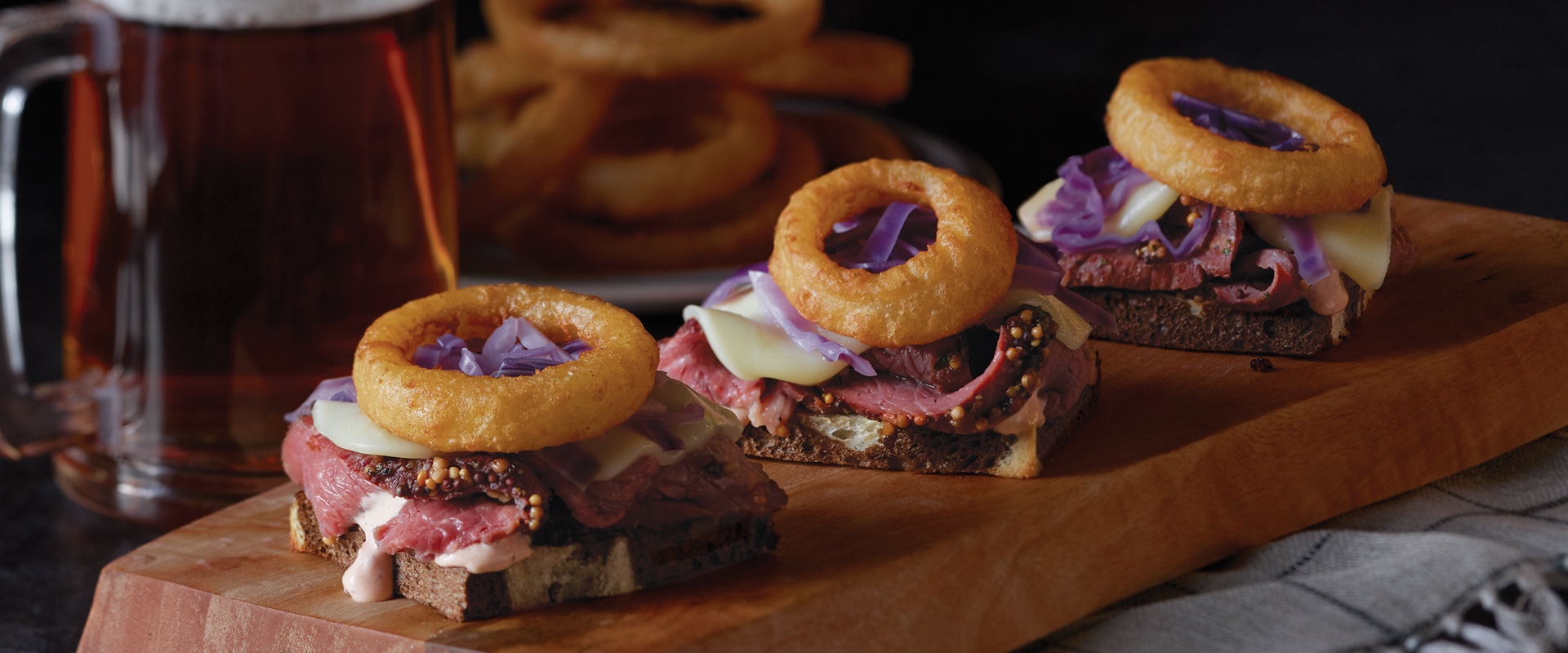 Beer-Jacked Reuben Sliders