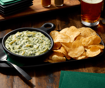 Spinach and Artichoke Dip and Chips