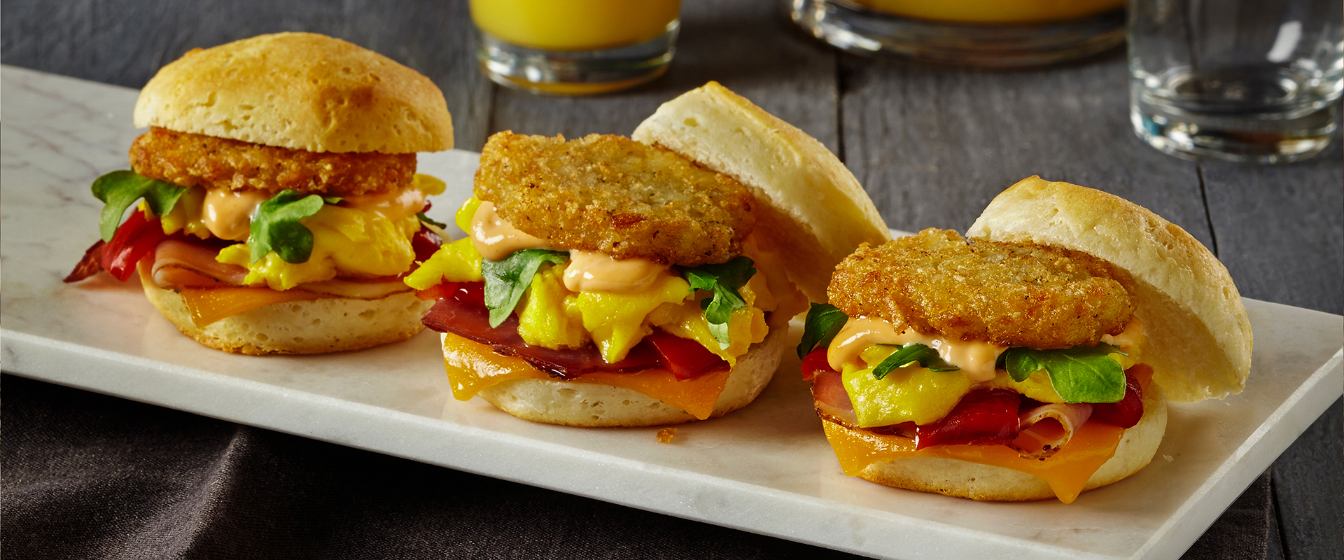 Smoked Ham Breakfast Biscuits
