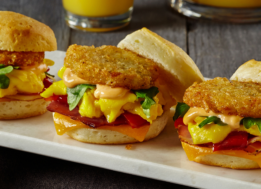 Smoked Ham Breakfast Biscuits