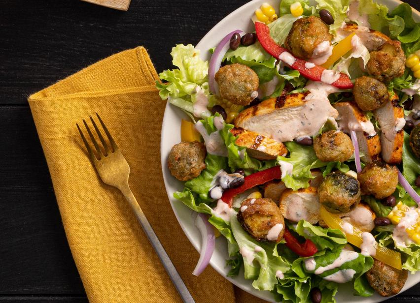 Tex-Mex Salad with Bruss'lz Croutons