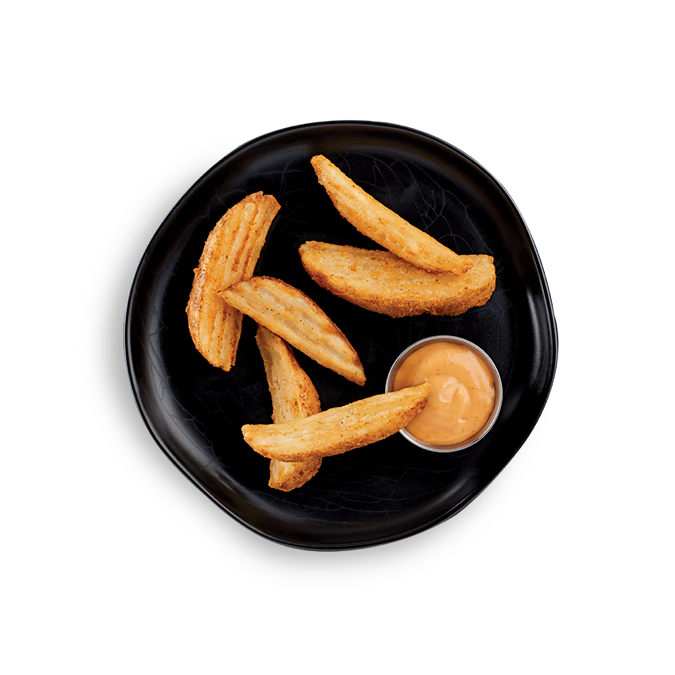 MCCAIN® SAVORY SEASONED GARLIC & ONION SKIN-ON CRINKLE 8-CUT WEDGES