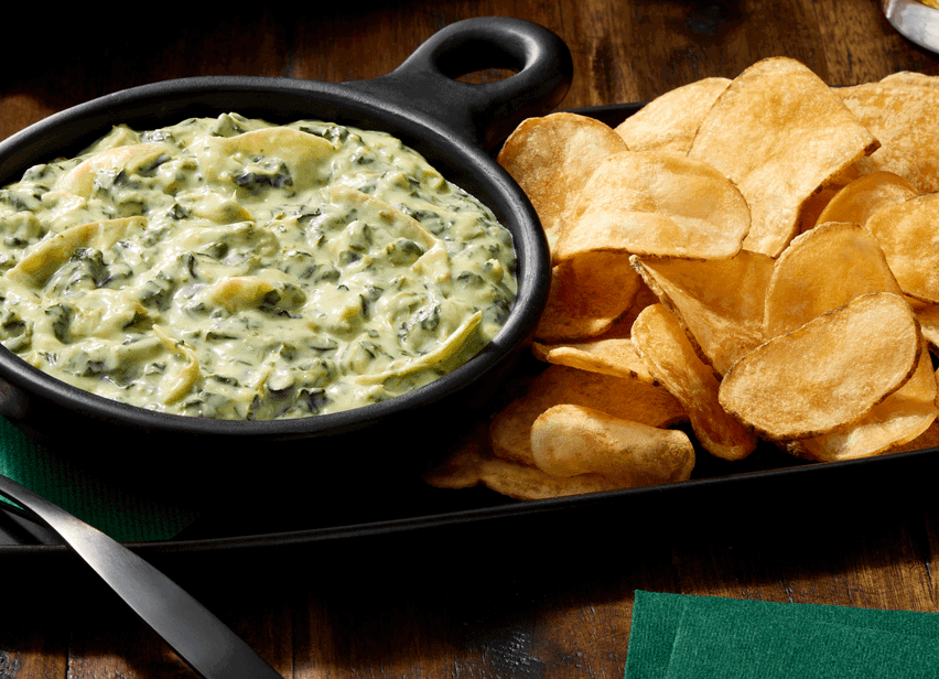 Spinach and Artichoke Dip and Chips