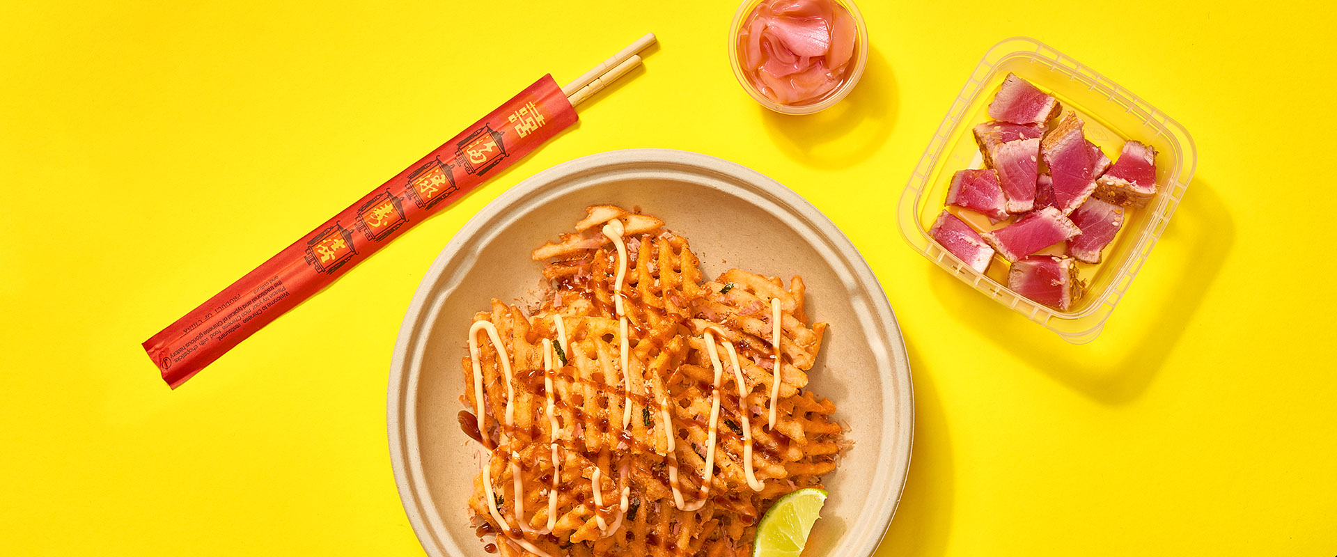 Dancing Ahi Waffles