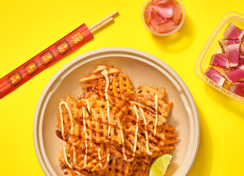Dancing Ahi Waffles