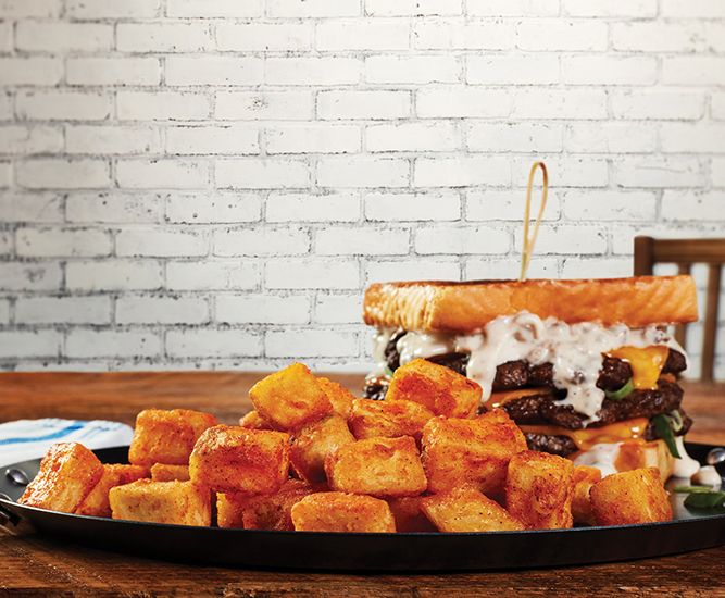 Stacked Texas Toast Burger