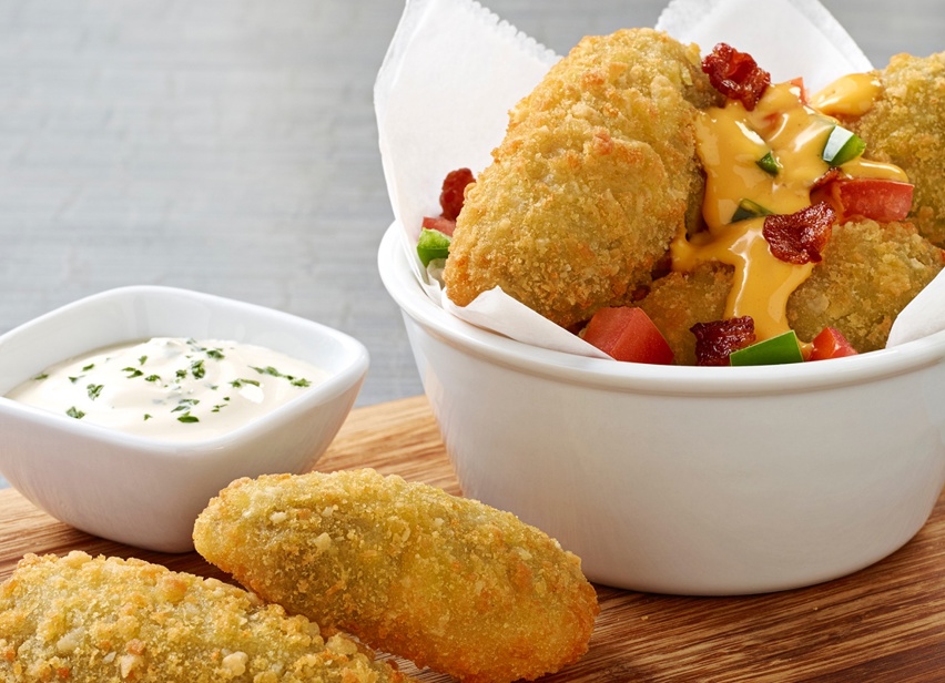Cheesy Topped Poppers