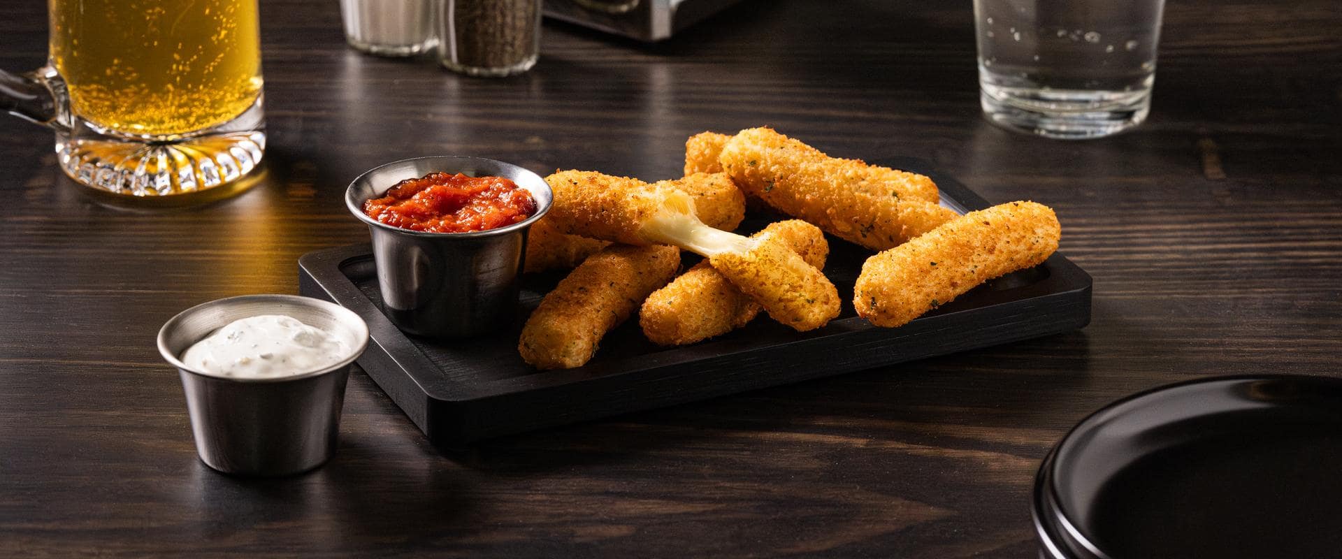 Classic Mozzarella Sticks with Marinara + Ranch