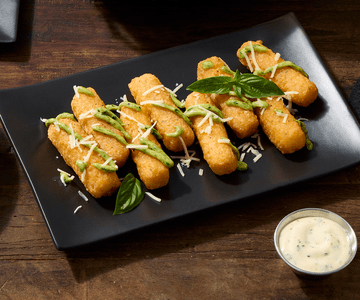 Crispy Mozzarella with Pesto