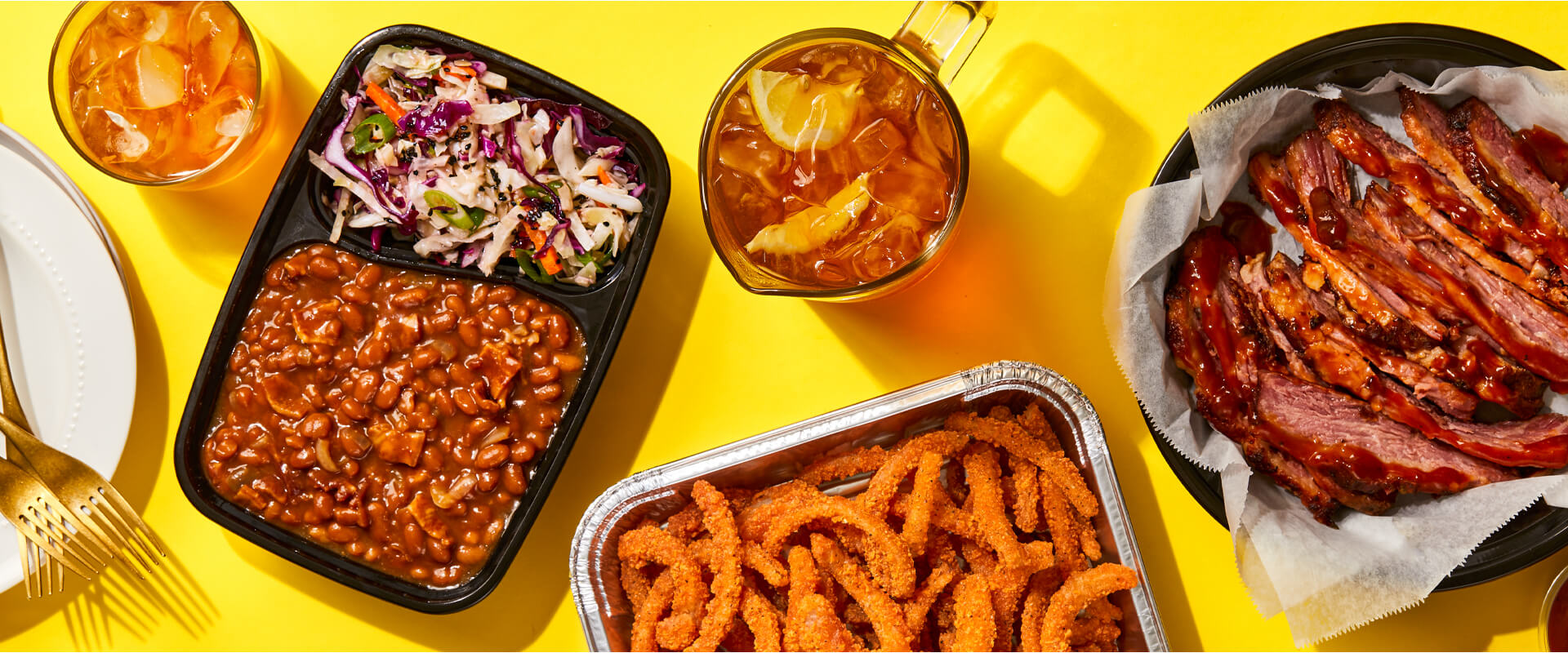 BBQ Brisket Family Meal & Moore's Spicy Breaded Onion Straws