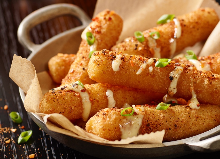 BBQ’d & Beer’d Mozzarella Sticks