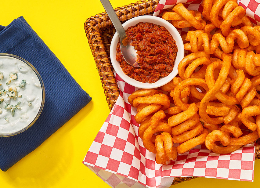 Red White and Blue Fries
