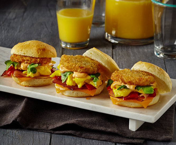 Smoked Ham Breakfast Biscuits