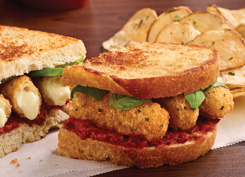 Pizza Margherita Grilled Cheese