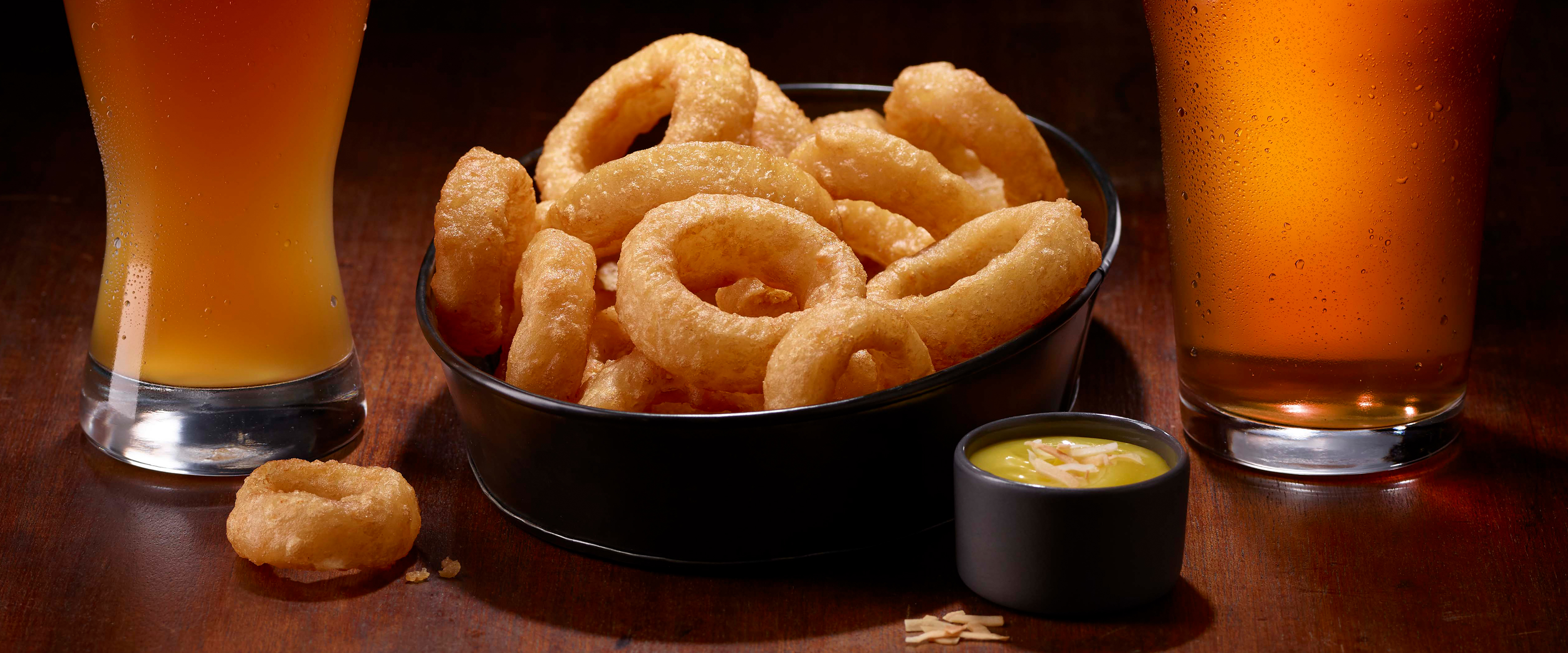 Beer Battered Rings with Kaya