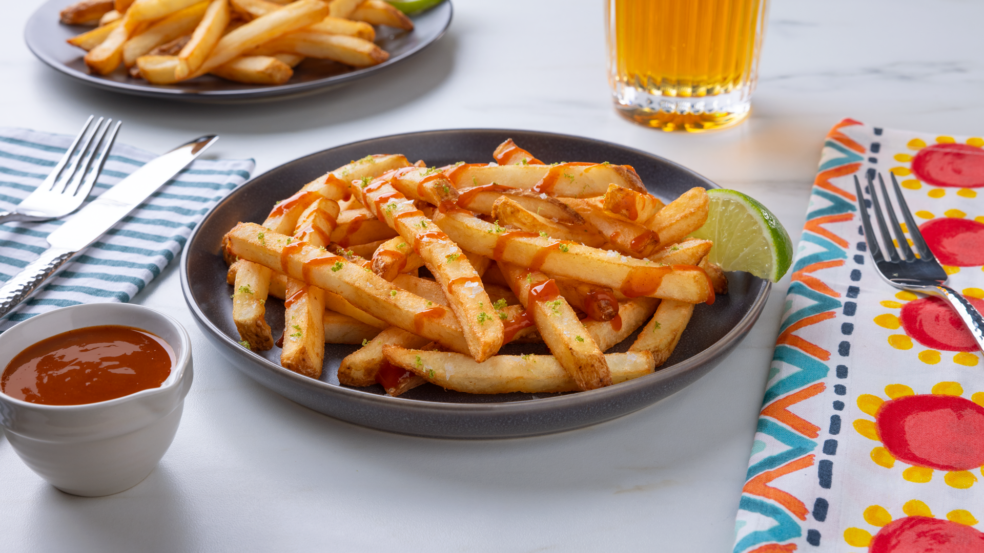 Salted Lime and Peri Peri Fries