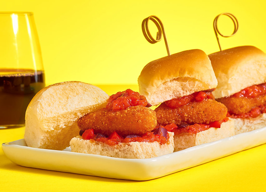 Cheesy Pepperoni Wedge Sliders