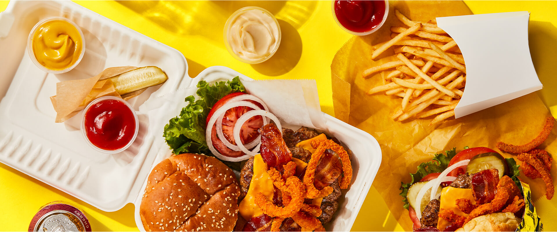 Cheeseburger & SureCrisp Skin-On Julienne Fries 3/16 XL