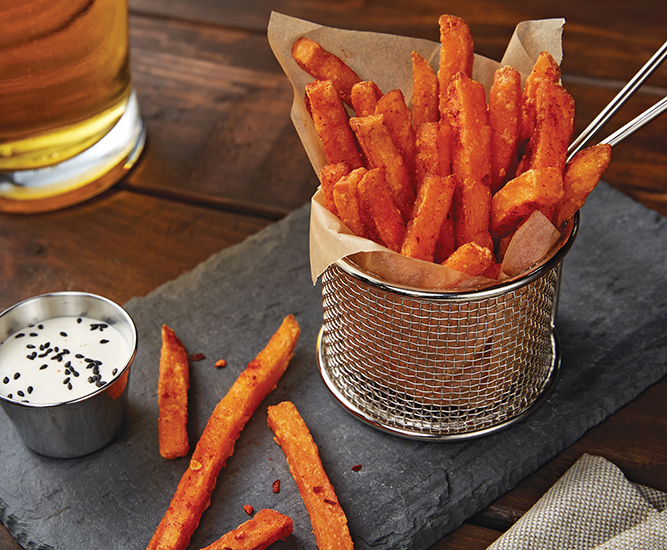 Sriracha-Dusted Sweet Fries